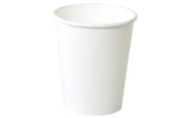 Kaffebæger Pap Ø80xh90mm 25cl 8oz Single Wall Hvid,20 Ps X 50 Stk Krt