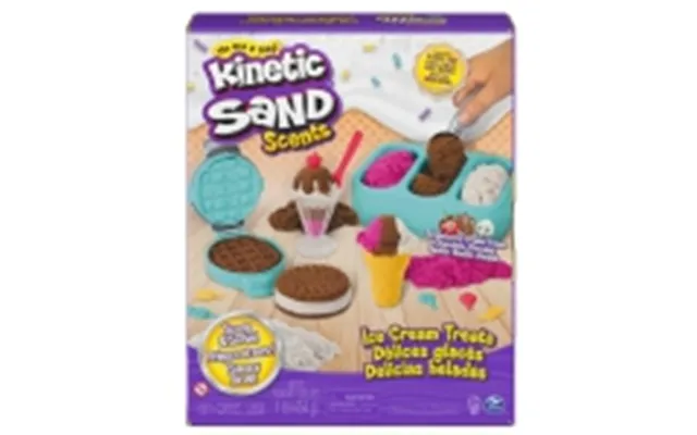 Kinetic Sand Kns Ack Ice Cream Scented Playset Gml - Kinetisk Sand Til Børn