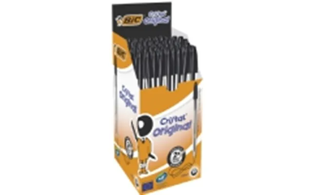 Kuglepen Bic Cristal Original Medium Sort - 50 Stk.