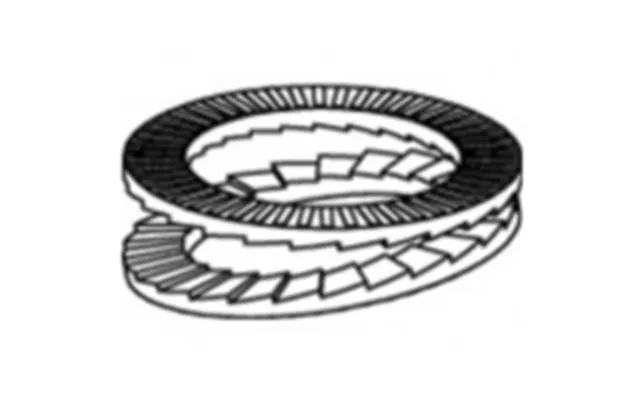 Låseskiver 17 Mm 30.7 Mm 88032 Rustfrit Stål A4 100 Stk Alstertaler Schrauben & Präzisionsteile 880329440160000