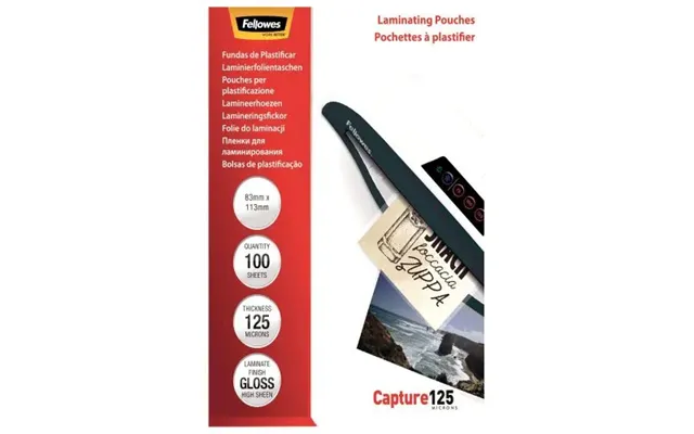 Lamineringslommer 83x113 Mm 125 Micron - 100 Stk.