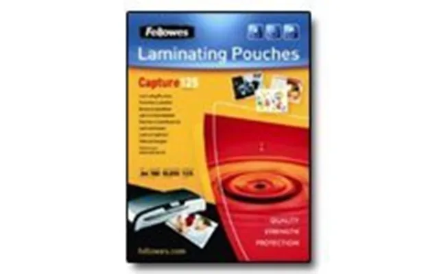 Lamineringslommer Fellowes 65x95 Mm 125 Mikron Glossy - 100 Stk