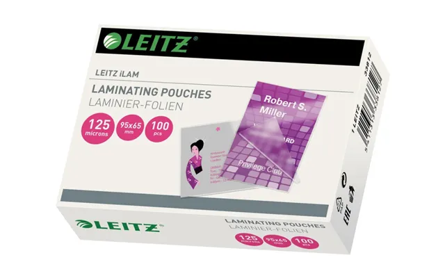 Lamineringslommer Leitz 65x95 Mm 125 Micron - 100 Stk.