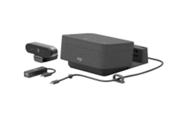 Logitech Logi Dock Focus Room Kit - Videokonferencepakke Logitech Brio Ultra Hd Pro Webcam, Logitech Logi Dock