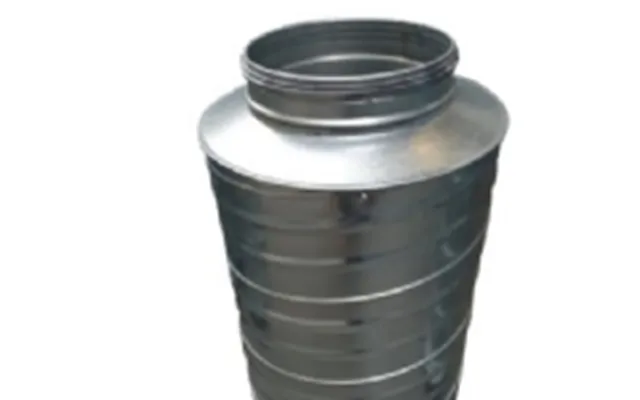 Lyddæmp. Ø250 L 600 - Lyc-50-250-600 Nippel Nippel Cirkulær Galvaniseret