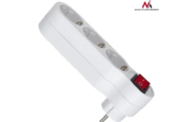 Maclean Energy Mce216 16a Tredobbelt Stikdåse Med Afbryder - Jordet Maclean Energy Tysk Version