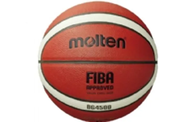 Molten Bg4500, Brun, Hvid, Læder, Indendørs, White, Mønster, Fiba - Size 7
