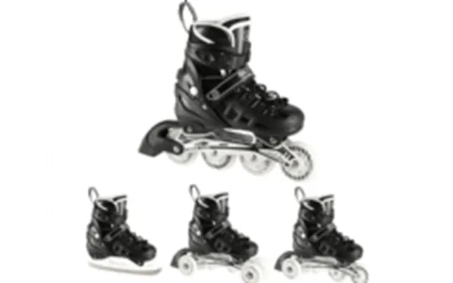 Nils Extreme Nh10905 4in1 Sort Led Skøjter Rozm. M 35-38 Rollers Med Hocking Skoes Nils Extreme