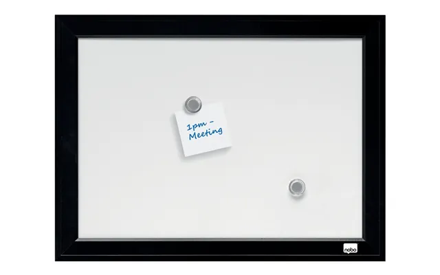 Nobo Lille Magnetisk Whiteboard Med Sort Ramme 585x430mm Sort - 4 Stk