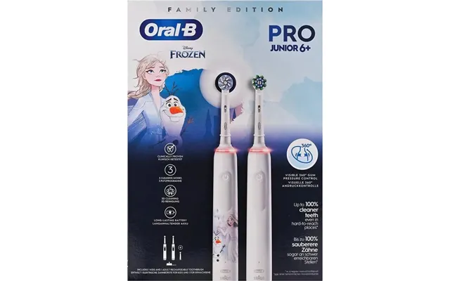Oral-b Pro Junior 6 Frozen Elektrisk Tandbørste - Family Edition