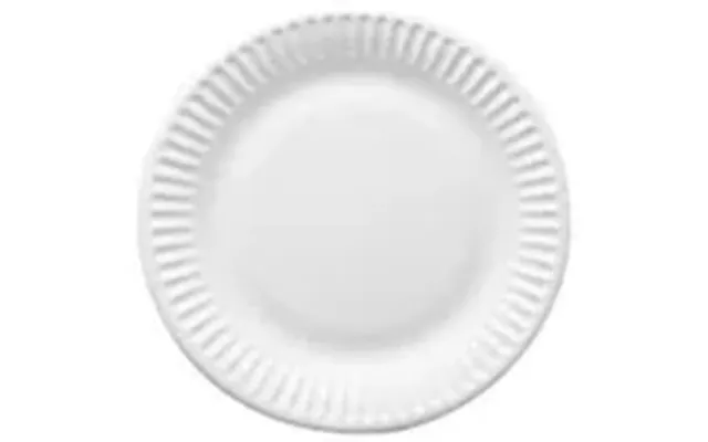 Paptallerken 15 Cm Bionedbrydelig Hvid - 250 Stk.