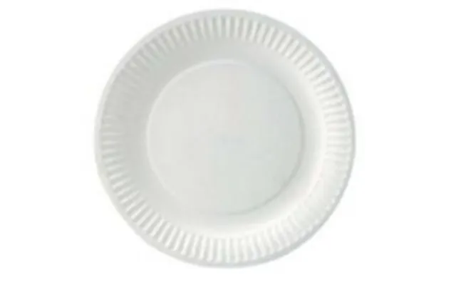 Paptallerken Catersource Ø18cm Bionedbrydelig Hvid,10 Pk X 100 Stk Krt