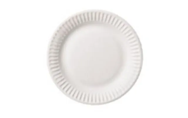 Paptallerken Ø15cm Bionedbrydelig Hvid,10 Pk X 100 Stk Krt