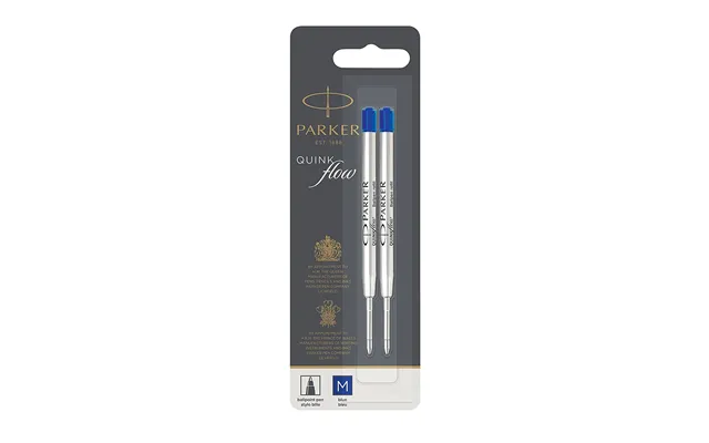 Parker Kuglepensrefill Quinkflow 2er M Blå Blister