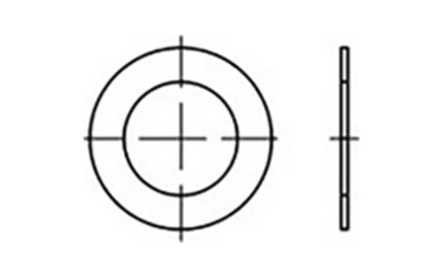 Passkiver Indvendig Diameter 56 Mm Din 988 Stål 250 Stk Toolcraft To-6864804