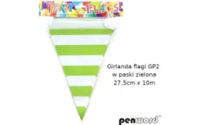 Penword Gp2 Stribede Flag Grøn 27 - 5cmx10m Penword
