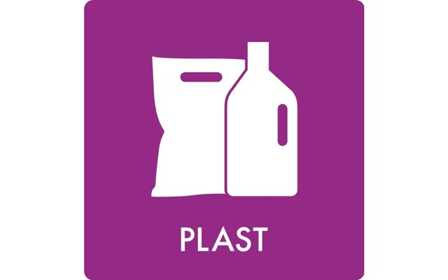 Piktogram Plast 12x12 Cm - Selvklæbende