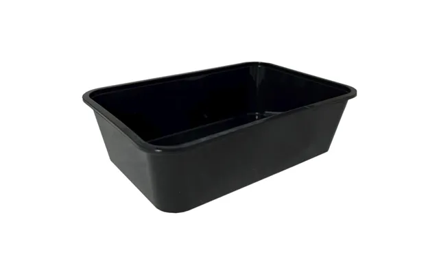 Plastbakke, Abena Cater-line, 16,9x11,6x4,8cm, 650 Ml, 650 Ml, Sort, Pp - 10 Stk