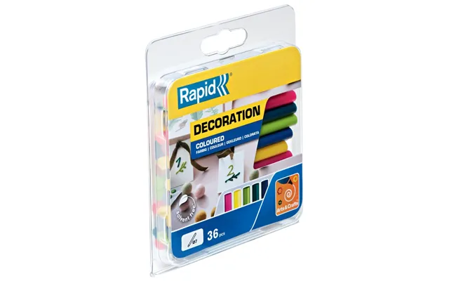 Rapid 7 Mm Limstav Farvet ------------ - 10 Stk.