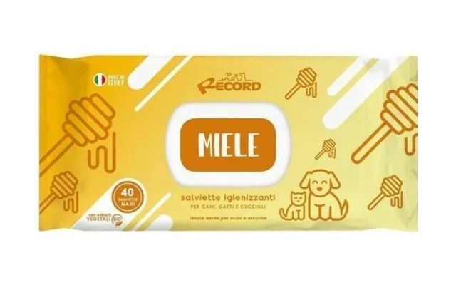 Record Italy Record Wipes New Honey Xl 40stk Antibacterial