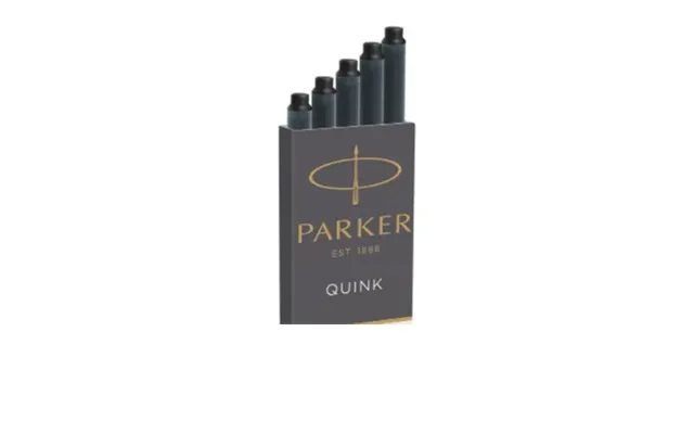 Refill Parker Quink Inktpatroner, Sort - 5 Stk.