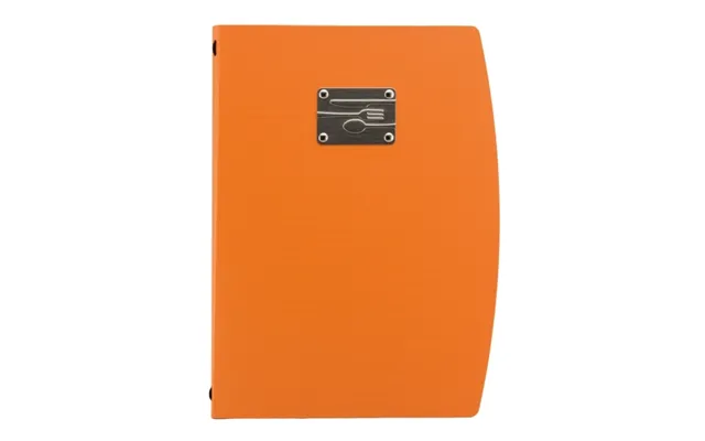 Securit A4 Rio Menuomslag Med Bestikdesign I Orange