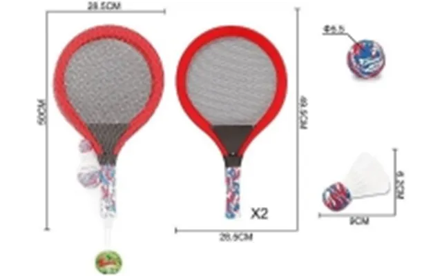 Set Of Large Rackets With Ball And Aileron