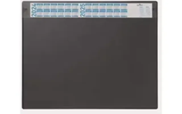 Skriveunderlag 650x520 Mm Sort Med Årskalender Og Aftagelig Overflade - 5 Stk