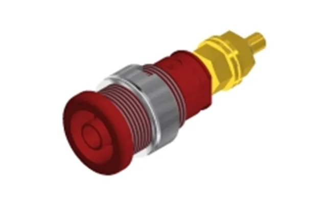 Sks Hirschmann Seb 2600 G M4 Sikkerheds-laboratorietilslutning Tilslutning - Indbygning Lodret Stift-diameter 4 Mm Rød 1