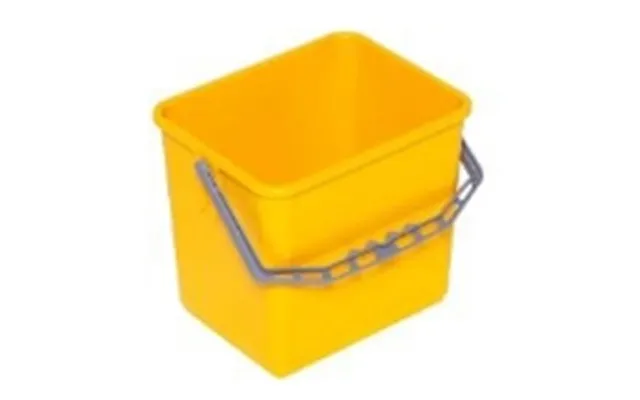 Spand 6 Ltr Firkantet Gul,stk