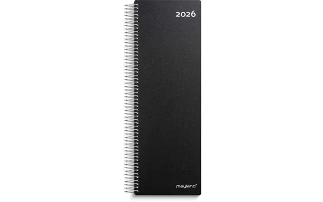 Spiralformet Kalenderdag Sort Pp-plast 2026