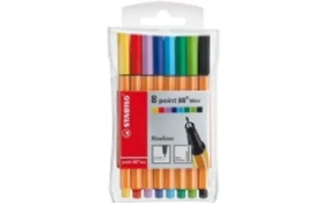 Stabilo Fineliner Point Mini Med 8 Stk. Ass. Farver