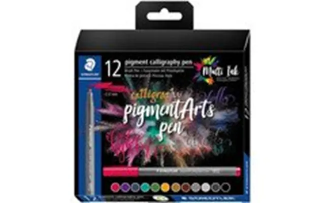 Staedtler Kalligrafi Pen Pigment Arts Med 12 Stk. Ass. Farver