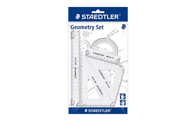 Staedtler Mars 569 Geometry Set - Triangle Set Med 4 Dele