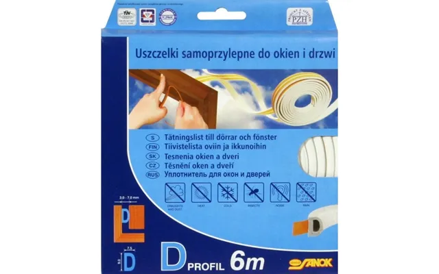 Stomil Sanok Gummipakning 6m E Hvid 1 Stk 04031-006