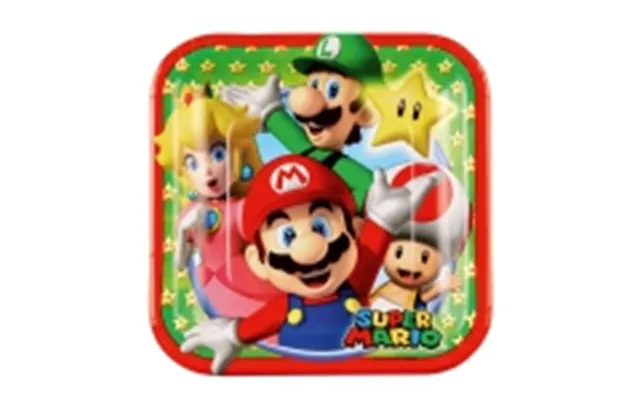 Super Mario Tallerkner - 18 Cm