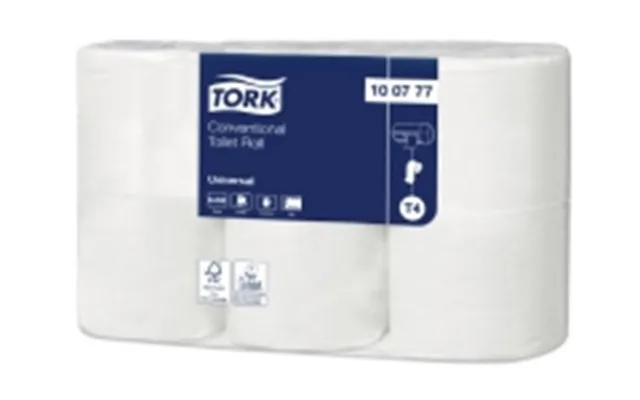 Toiletpapir Tork Universal T4 Ø12cm 44,80m 2-lag Fsc Hvid,7 Pk X 6 Rl Krt