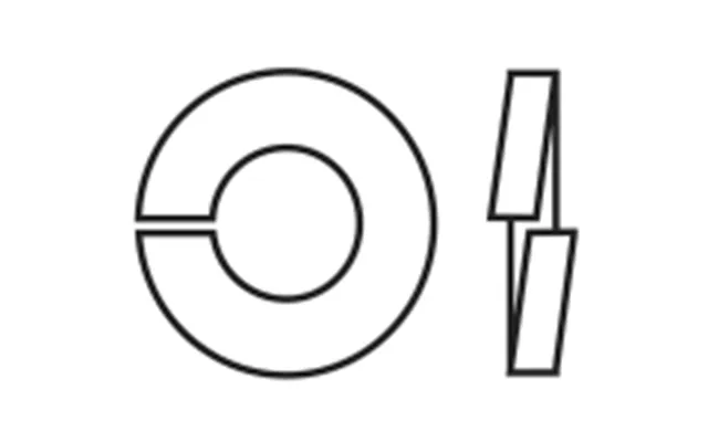 Toolcraft B2,5 D127-a2 194678 Fjederring Indvendig Diameter 2