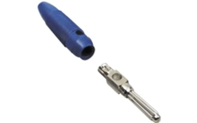 Tru Components Bananstik Stik - Lige Stift-diameter 4 Mm Blå 100 Stk