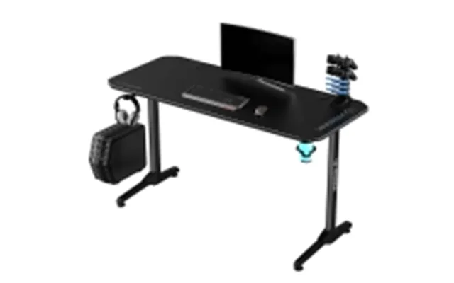 Ultradesk Frag Gaming Desk - Sort Med Sort Måtte
