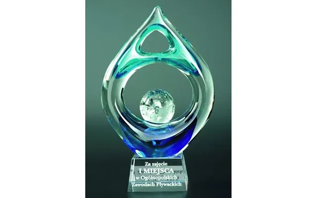 Victoria Sport Engraved Glass Trophy With Case