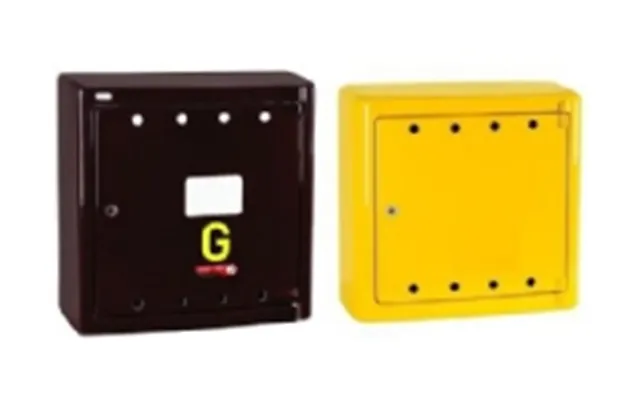 Weba Vægmonteret Gaskasse 600x600x250 Lige Brun Plast Ken 06-30-0600-52
