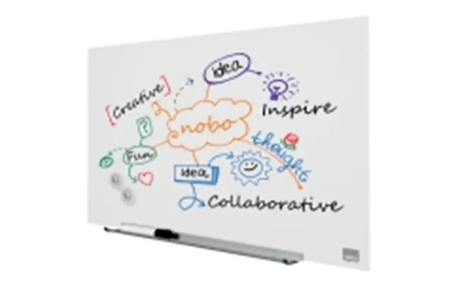 Whiteboardtavle Nobo Widescreen 31' Glastavle - 677x381x22 Mm Brilliant Hvid