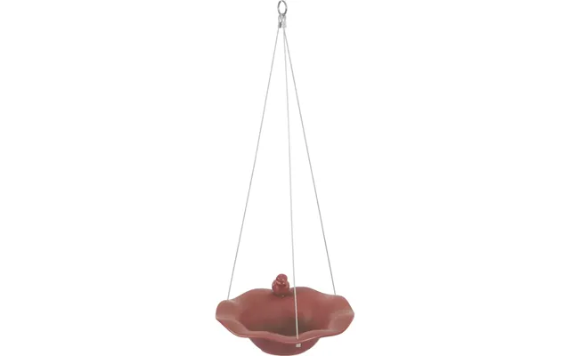 Zolux Drinker Ceramic Pool With A Bird Figure - Brick Color