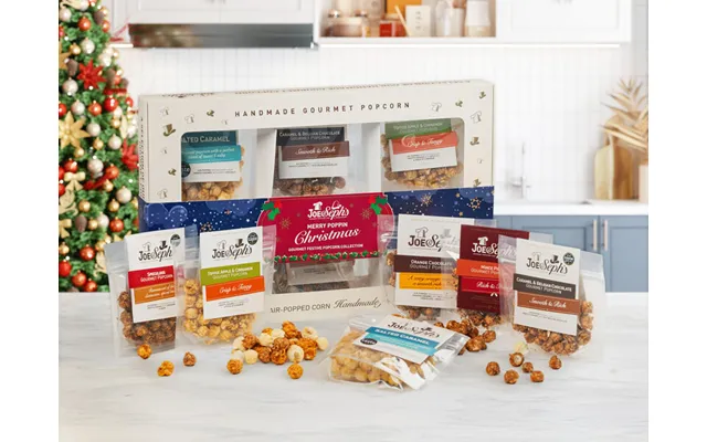 Christmas Selection Gaveæske Med Popcorn - Joe & Seph's