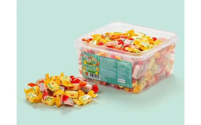 Frugtkarameller Bland-selv Slik I Kasser 1 Kg