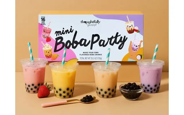 Gaveæske Med Mini Boba Tea - Thoughtfully