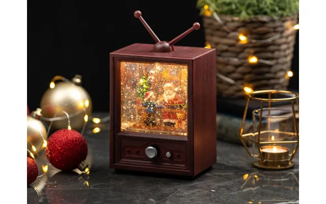 Lysende Julepynt Med Glimmer - Tv Med Lyd