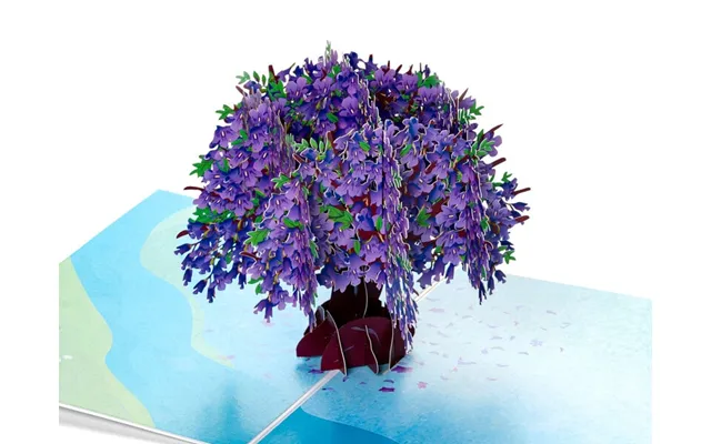 Pop Up-kort - Blomstrende Jakaranda