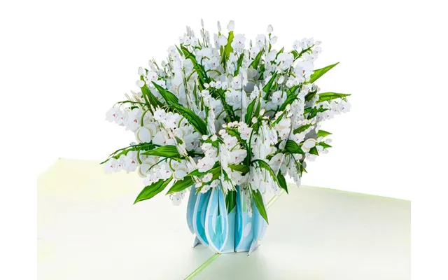 Pop Up-kort - Vase Med Liljekonvaler